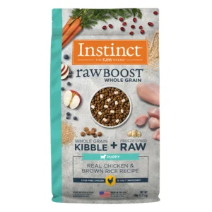 Alimento Para Cachorros - Instinct Raw Boost de Pollo con Granos y Arroz Integral- Bolsa de 9.07kg
